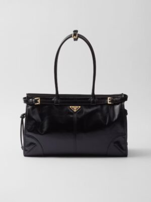 Prada Bonnie Large Leather Handbag