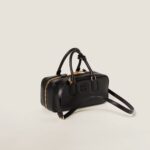 Arcadie Leather  Large Handbag Black Color
