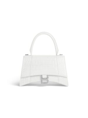 HOURGLASS Crocodile embossed small handbag