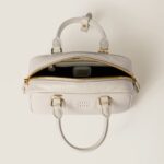 Arcadie Leather Small Handbag White