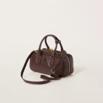 Arcadie Leather  Large Handbag Shrubby Oak Color