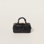 Arcadie Leather  Large Handbag Black Color