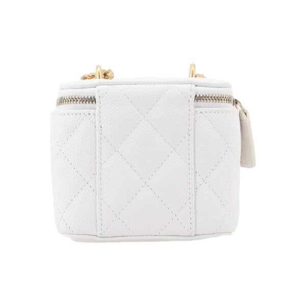 CHANEL 23P LIPSTICK BOX WITH CHAIN WHITE