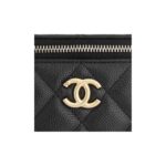 CHANEL 23P LONG BOX WITH CHAIN BLACK