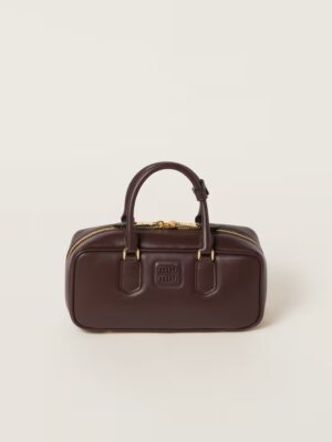 Arcadie Leather Large Handbag Shrubby Oak Color