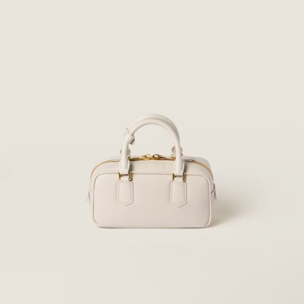 Arcadie Leather Small Handbag White