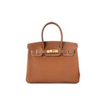 Hermès Birkin 25 with gold-plated hardware, fully hand-stitched togo