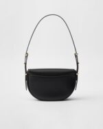 Prada Arqué flip leather shoulder bag