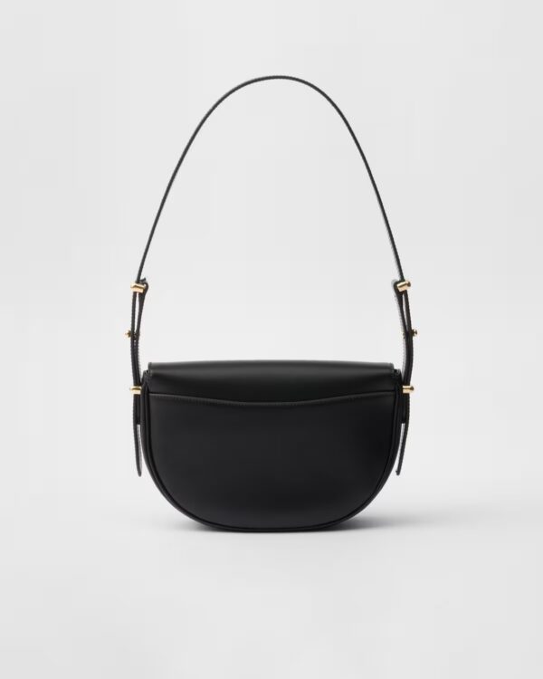 Prada Arqué flip leather shoulder bag