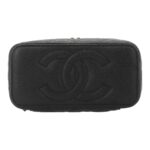 CHANEL 23P LONG BOX WITH CHAIN BLACK