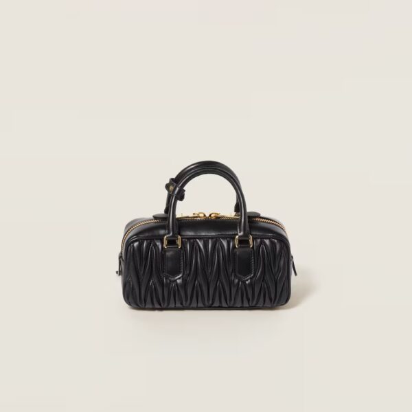 Arcadie Matelassé Small Soft Lamb Leather Handbag