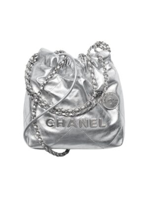 CHANEL 22 MINI HANDBAG Silver