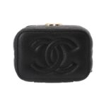 CHANEL 23P LIPSTICK BOX WITH CHAIN BLACK