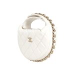 CHANEL 23C POUCH EVENING BAG WHITE